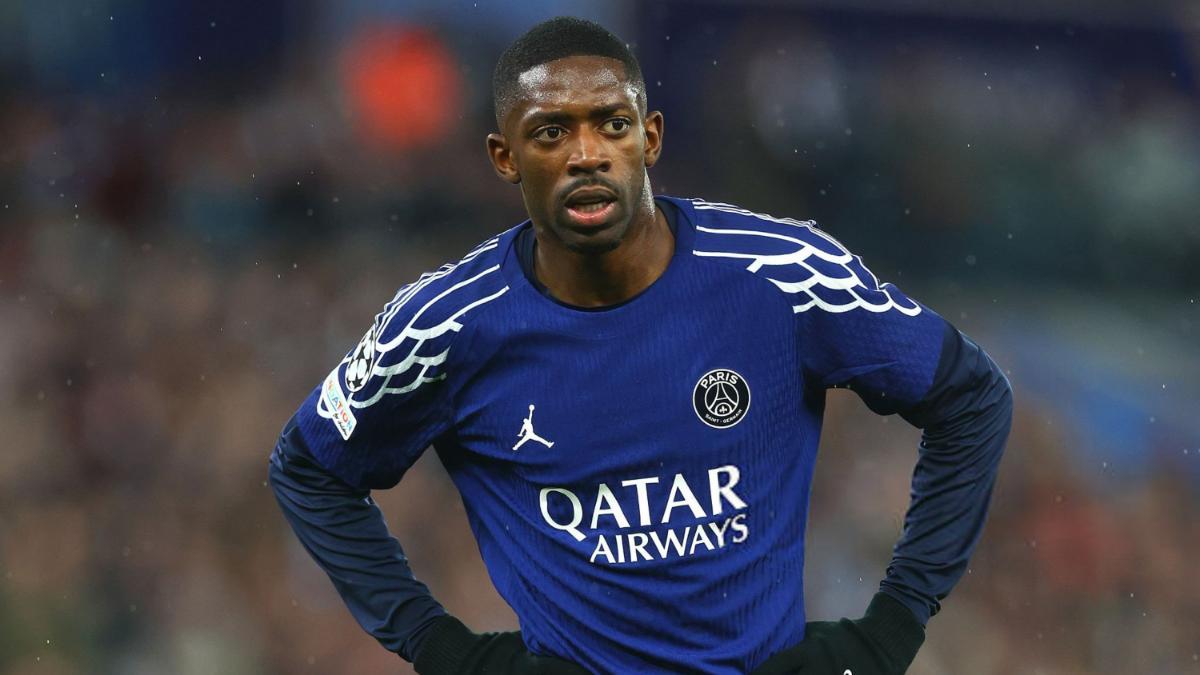 Ousmane Dembélé went on toilets through the tie against Aston Villa