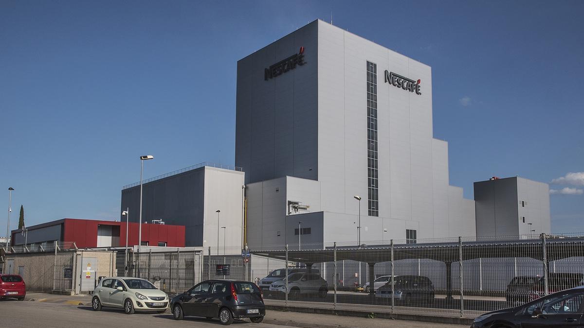 La fàbrica de Nestlé a Girona.