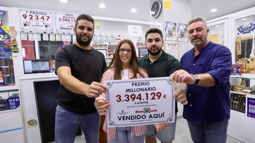 La Bonoloto deja 3,3 millones de euros de un boleto con seis aciertos en el barrio del Guadalquivir