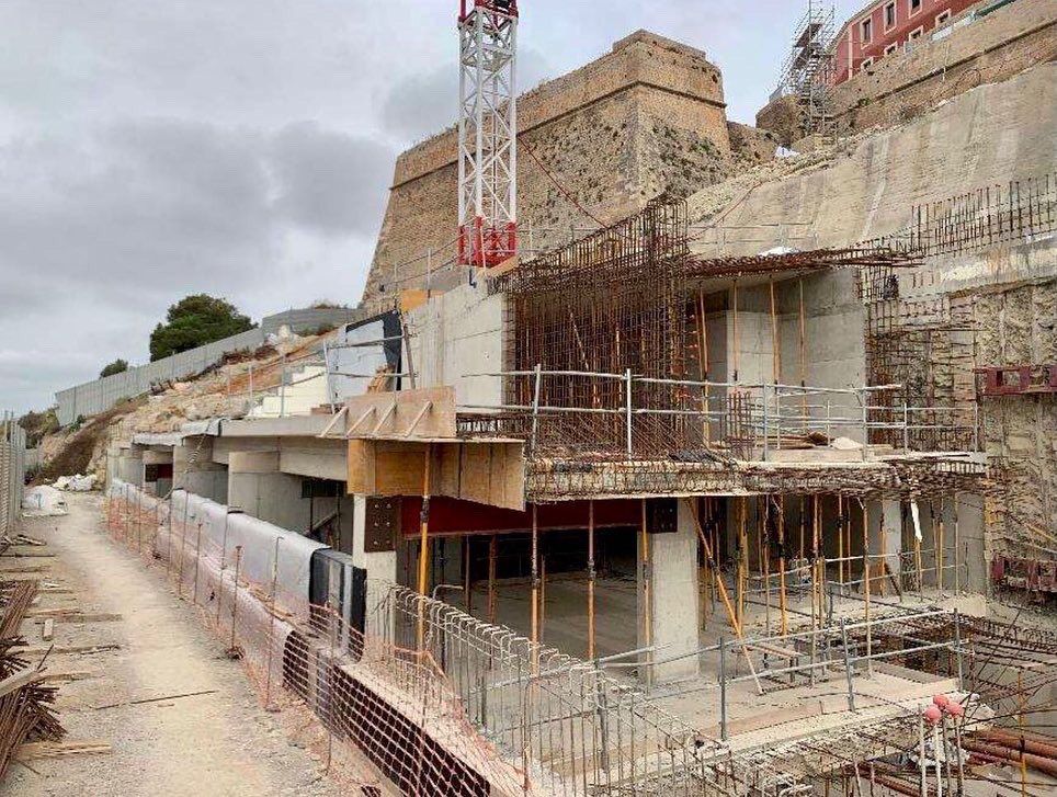 Imágenes de las obras del Parador de Turismo de Ibiza