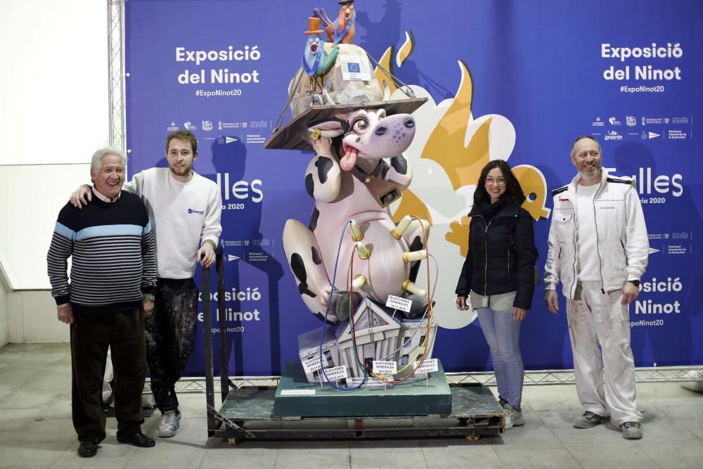 Primera jornada de entrega de ninots de las Fallas 2020