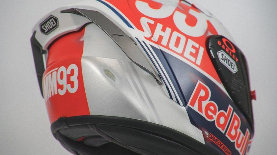 El casco 'retro' de Marc Márquez para el Gran Premio de Alemania