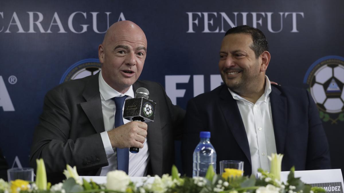 Visita del presidente de la FIFA, Gianni Infantino a Nicaragua