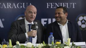 Visita del presidente de la FIFA, Gianni Infantino a Nicaragua