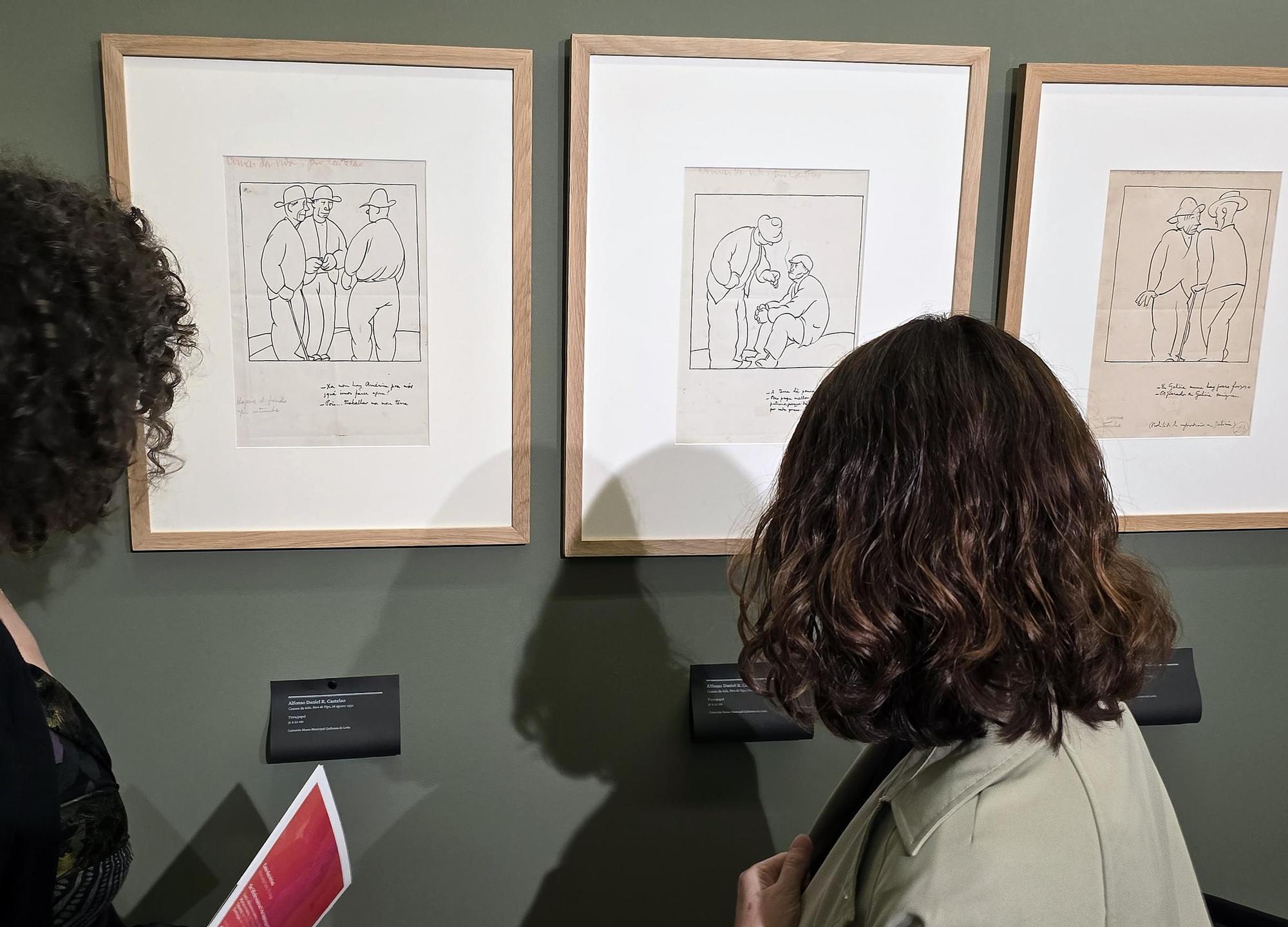 Exposición «Impresións de Castelao en Vigo» na Pinacoteca