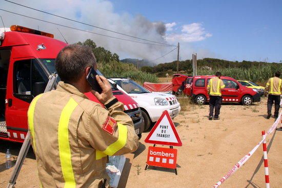 Imatges de l''incendi de Blanes