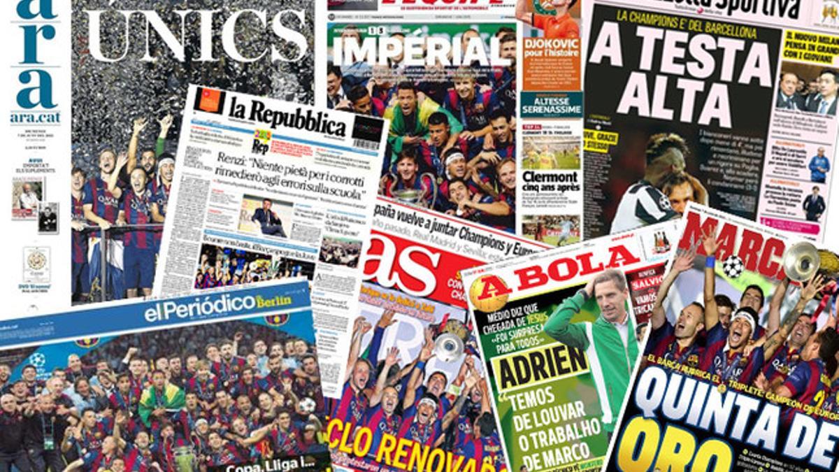 Estas son las principales portadas del día después de la final de Champions