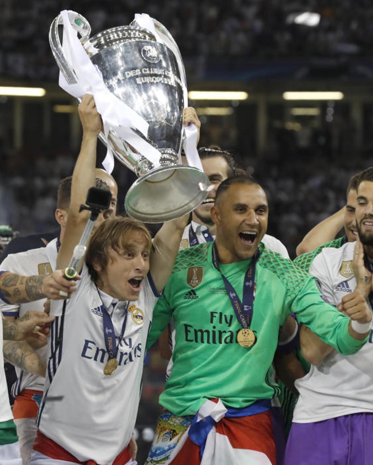 La celebración del Real Madrid tras ganar la Copa de Europa