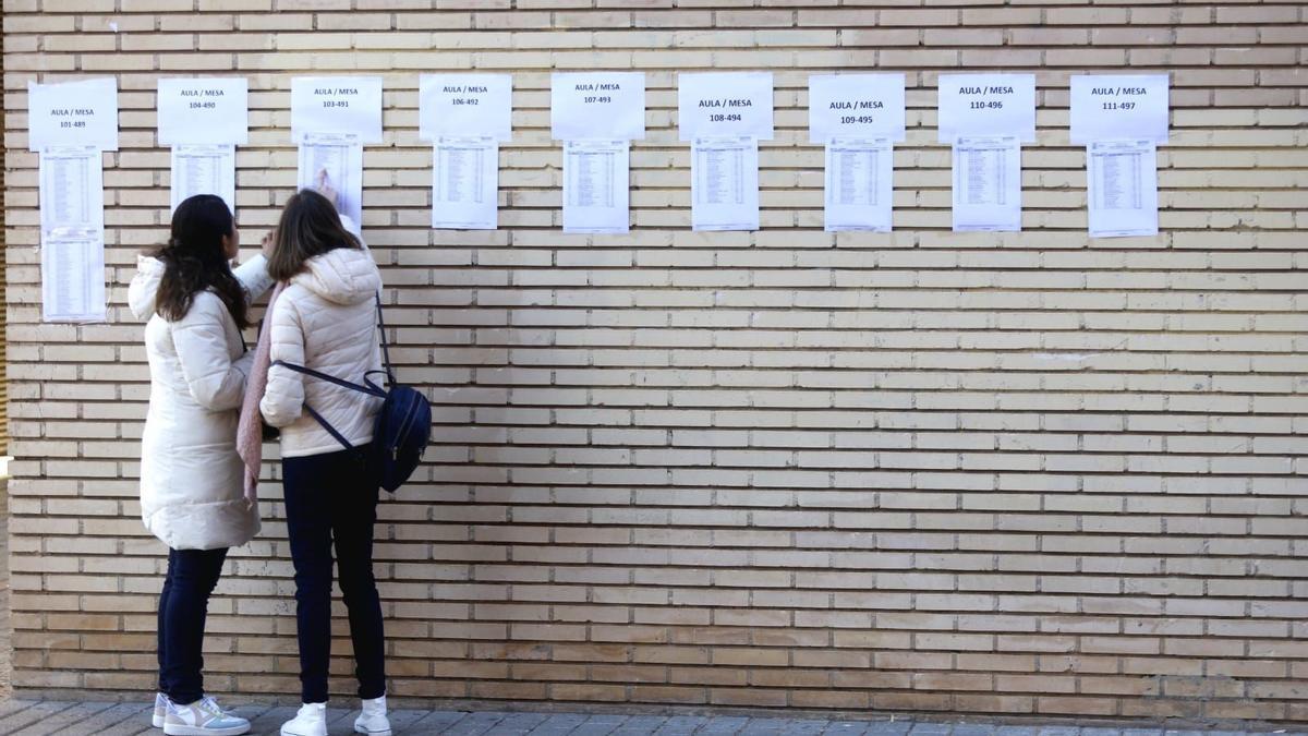 Una convocatoria pública celebrada en la Universitat de València, en una imagen de archivo