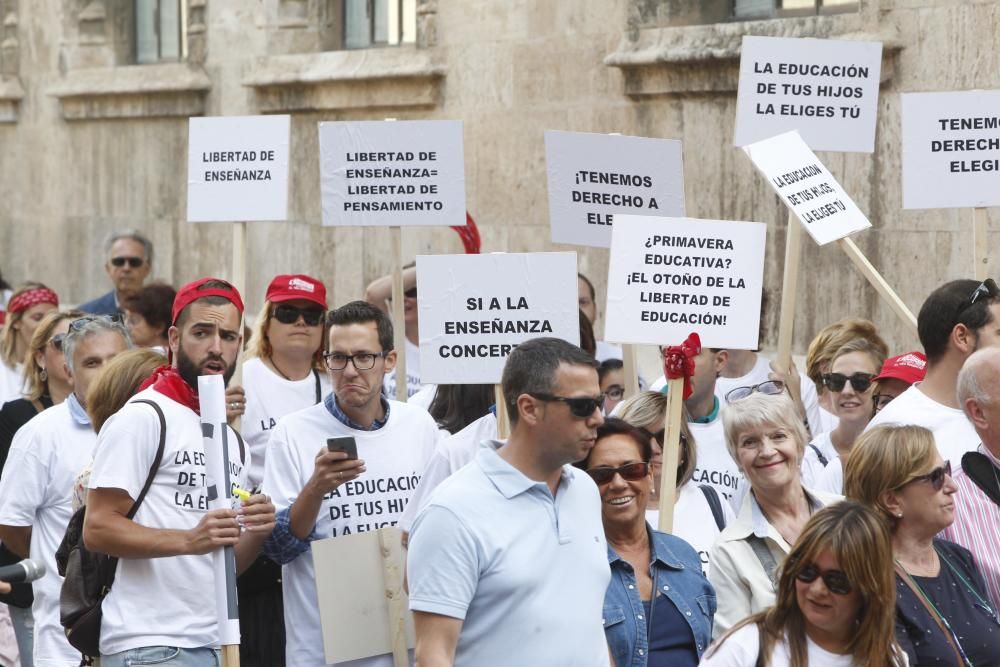 Manifestación de la concertada en Valencia