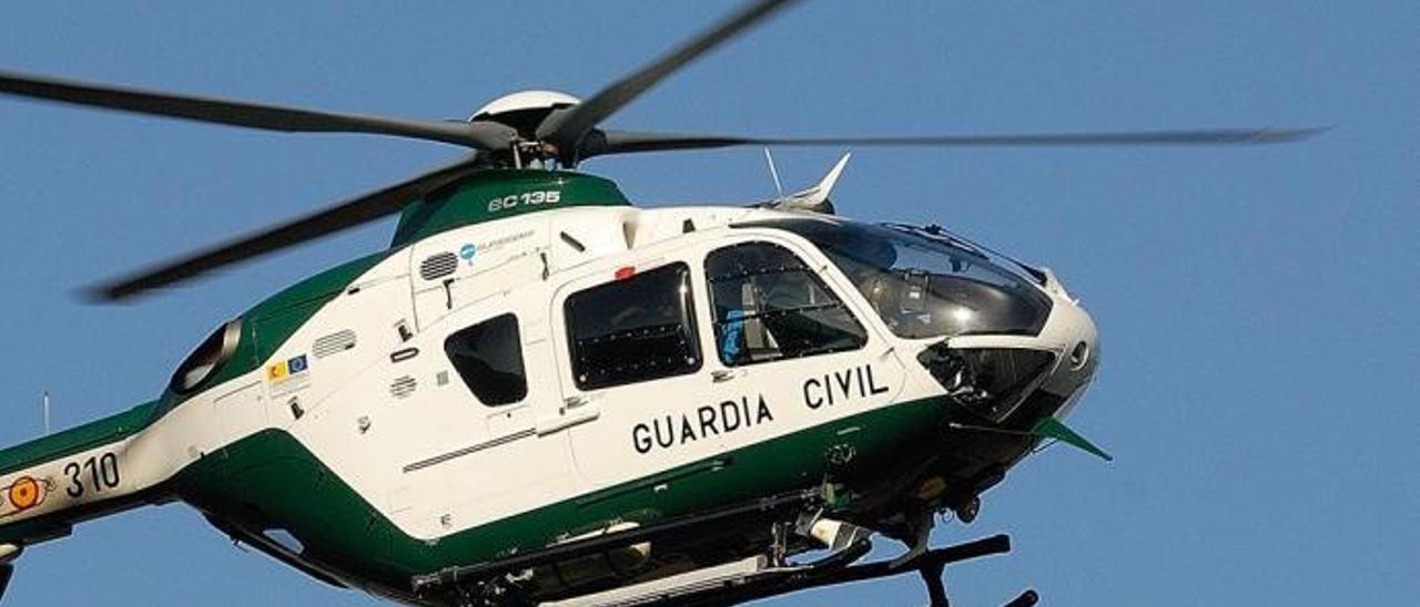 Helikopter der Guardia Civil im Einsatz (Symbolbild).