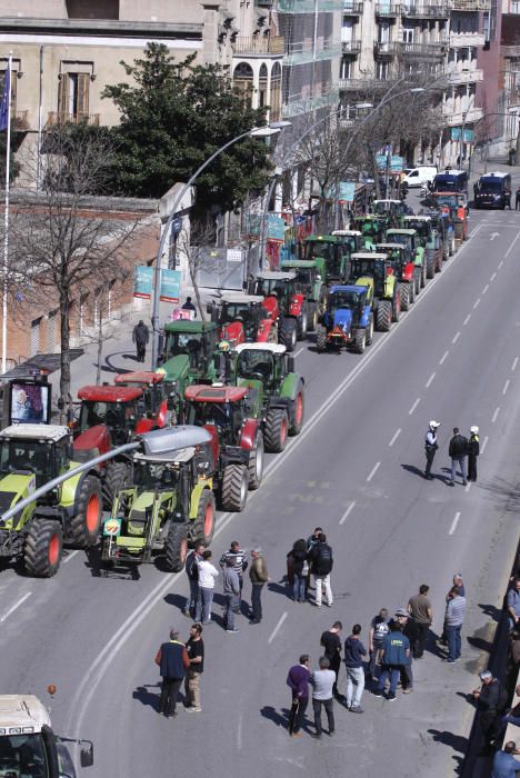 Tractorada a Girona per reclamar millores en la PAC