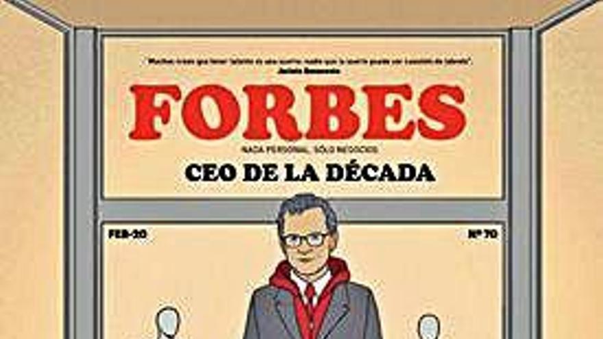 Portada de la revista &#039;Forbes&#039; de este mes, con una ilustración de Pablo Isla, presidente de Inditex.