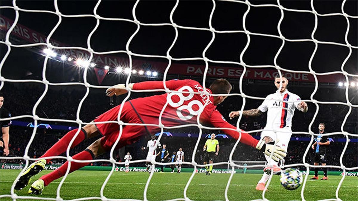 Mauro Icardi anotó el solitario gol de la victoria del PSG