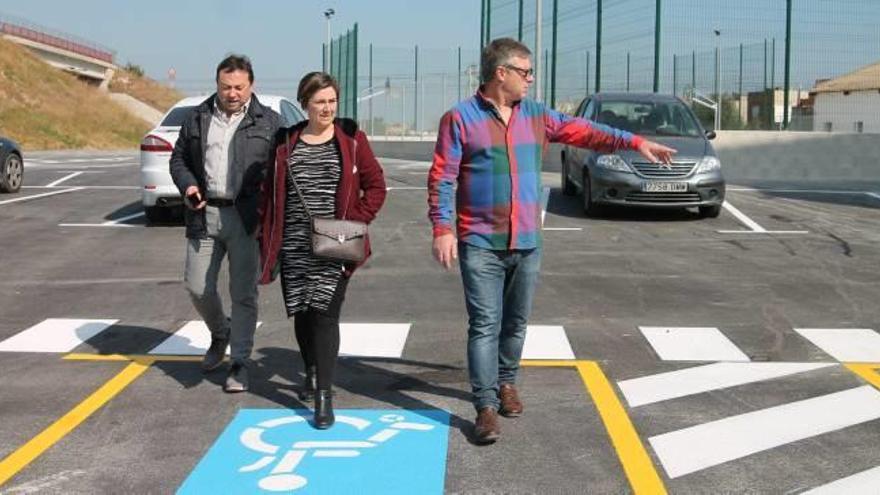 Una de las zonas con nuevas plazas de aparcamiento en Sueca.