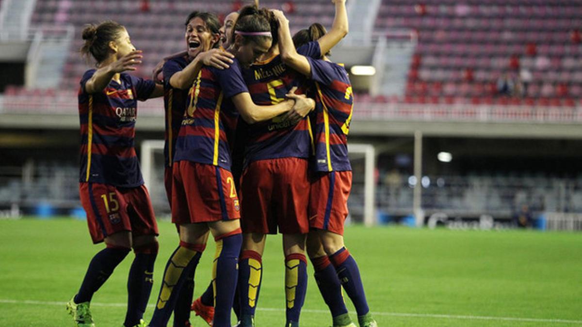 El Barça femenino ganó al Rayo Vallecano