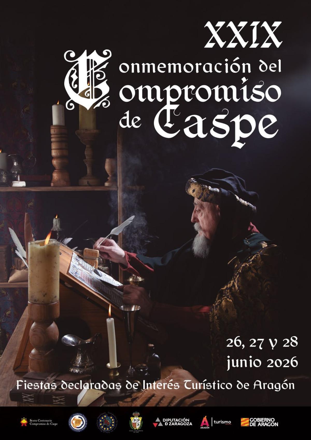 Cartel del Compromiso de Caspe 2026.