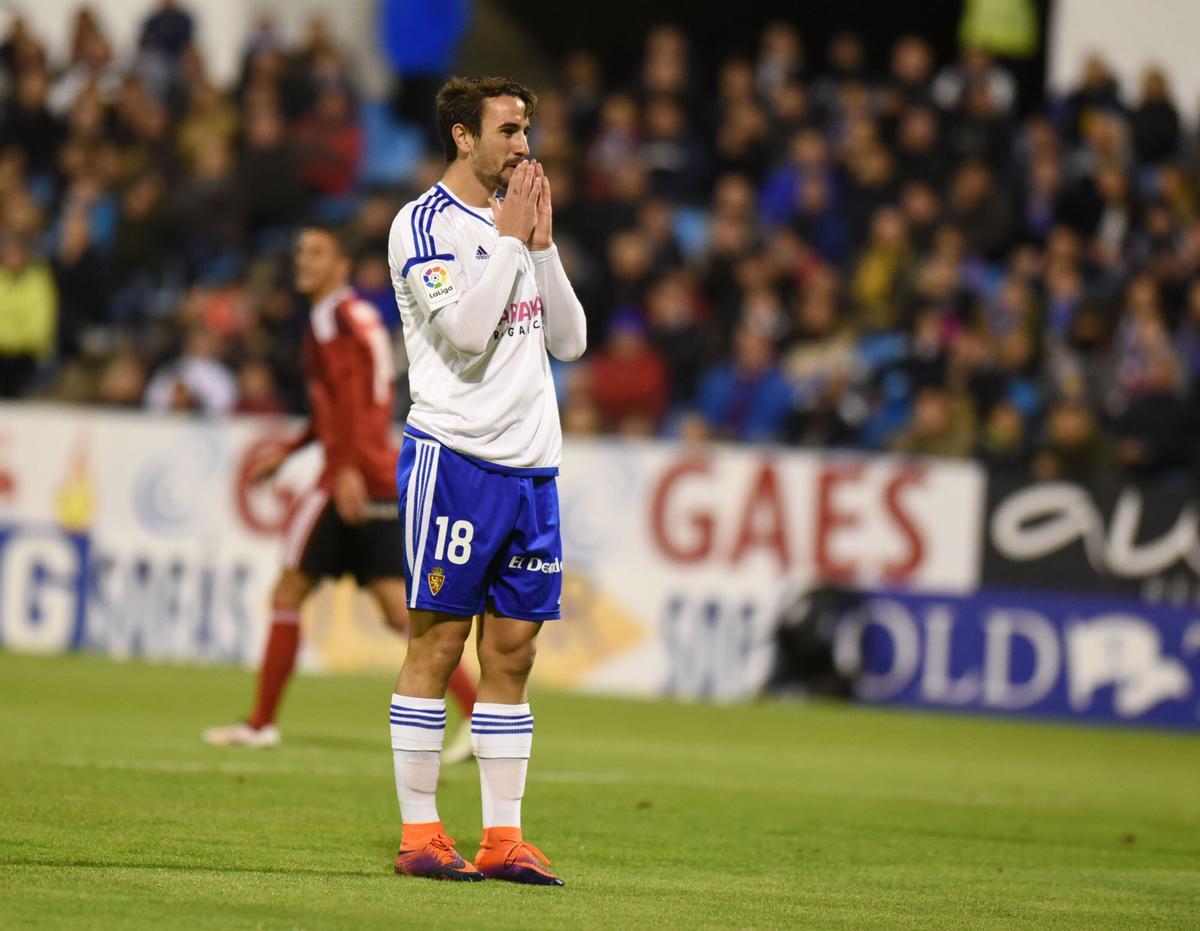 Juan Muñoz durante su etapa en el Real Zaragoza