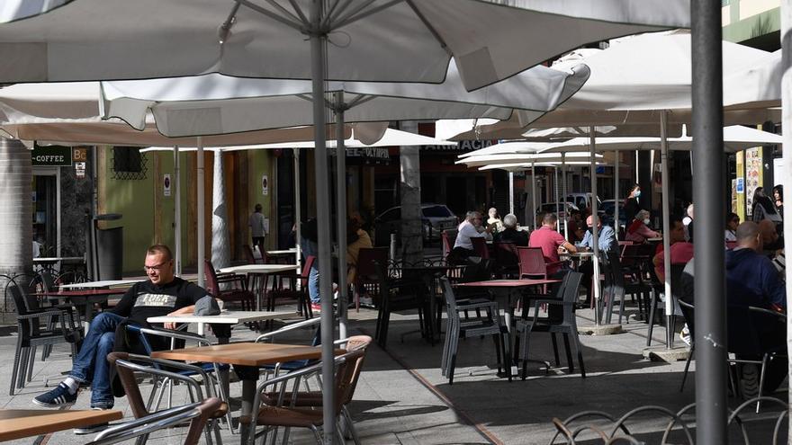 Terraza en la capital grancanaria.