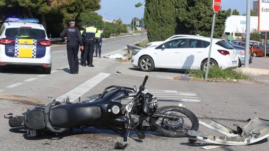 Imagen del accidente mortal ocurrido en Agua Amarga.