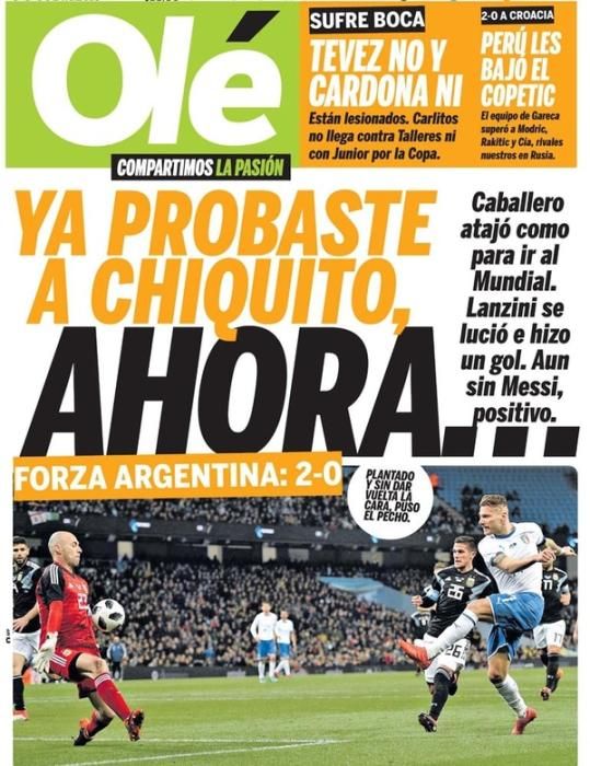 Portadas sábado 24 de marzo de 2018