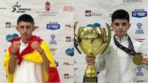 Jordi Garcia i Gorka Moreno al Campionat del Món Junior de Kick-boxing Wako