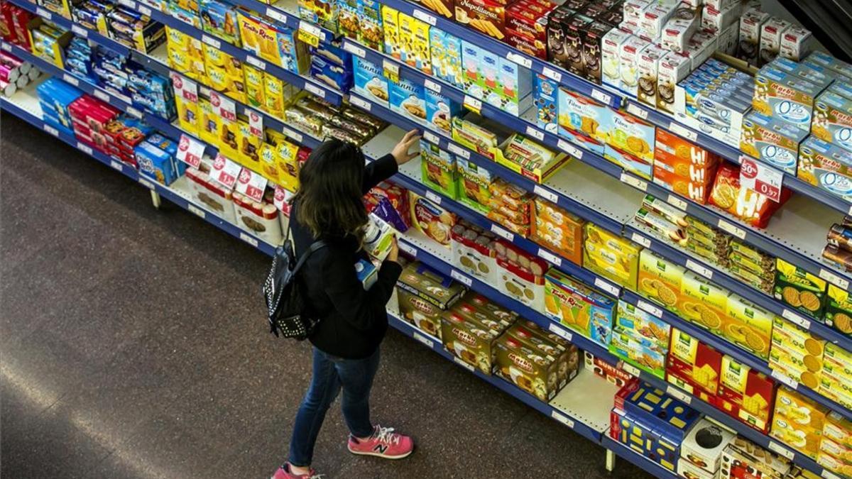 Un supermercado de Barcelona.