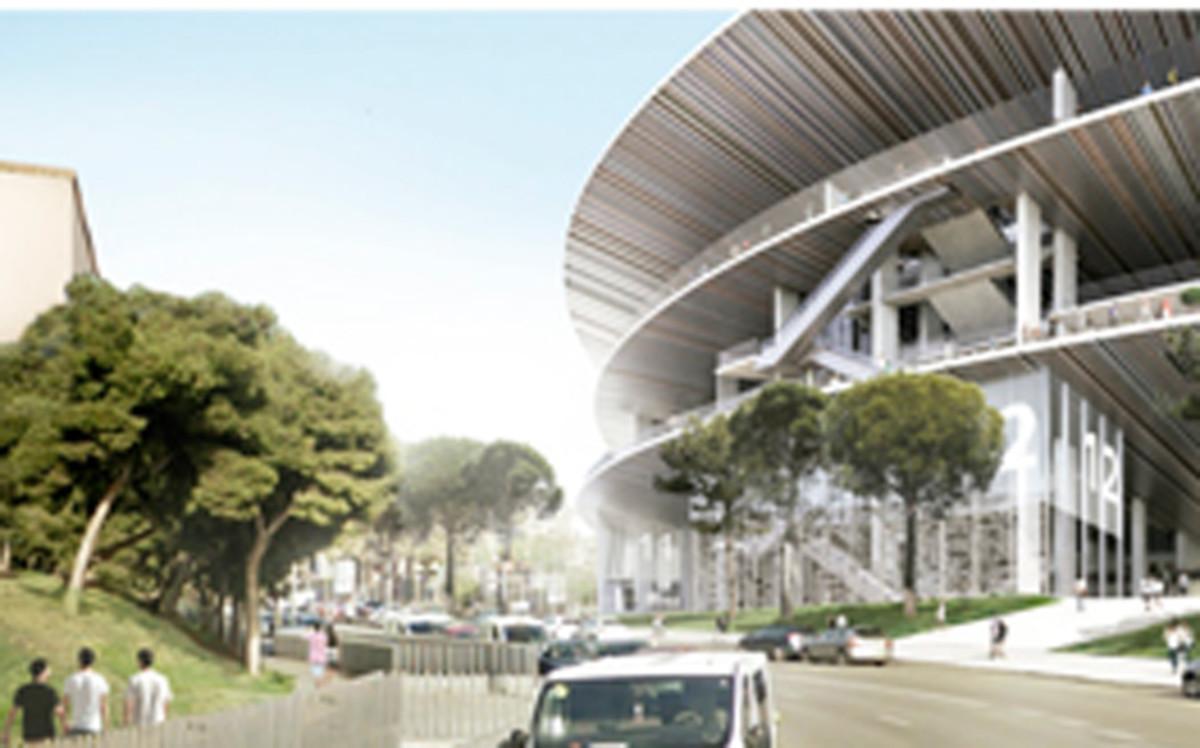 Así serán los aledaños del Nou Camp Nou