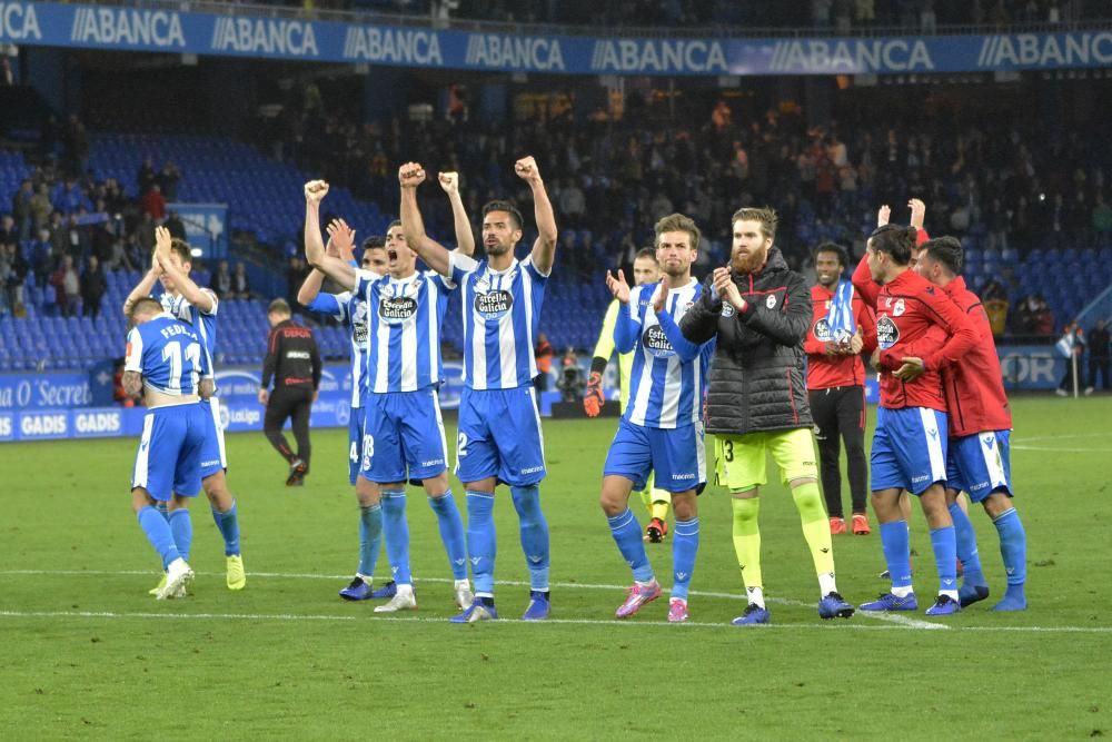 Penalti, el gol y la celebración del Dépor