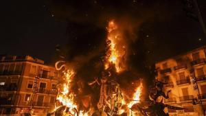 València. VLC. Cremà de la falla convento Jerusalén - Matemático Marzal 2025