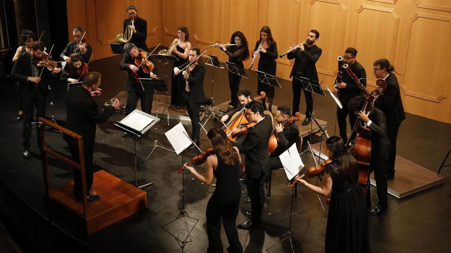 El concierto de la Orquesta Humboldt, ayer, en el teatro Filarmónica.