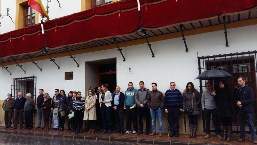 Concentración en Archena esta mañana por los atentados en Bruselas