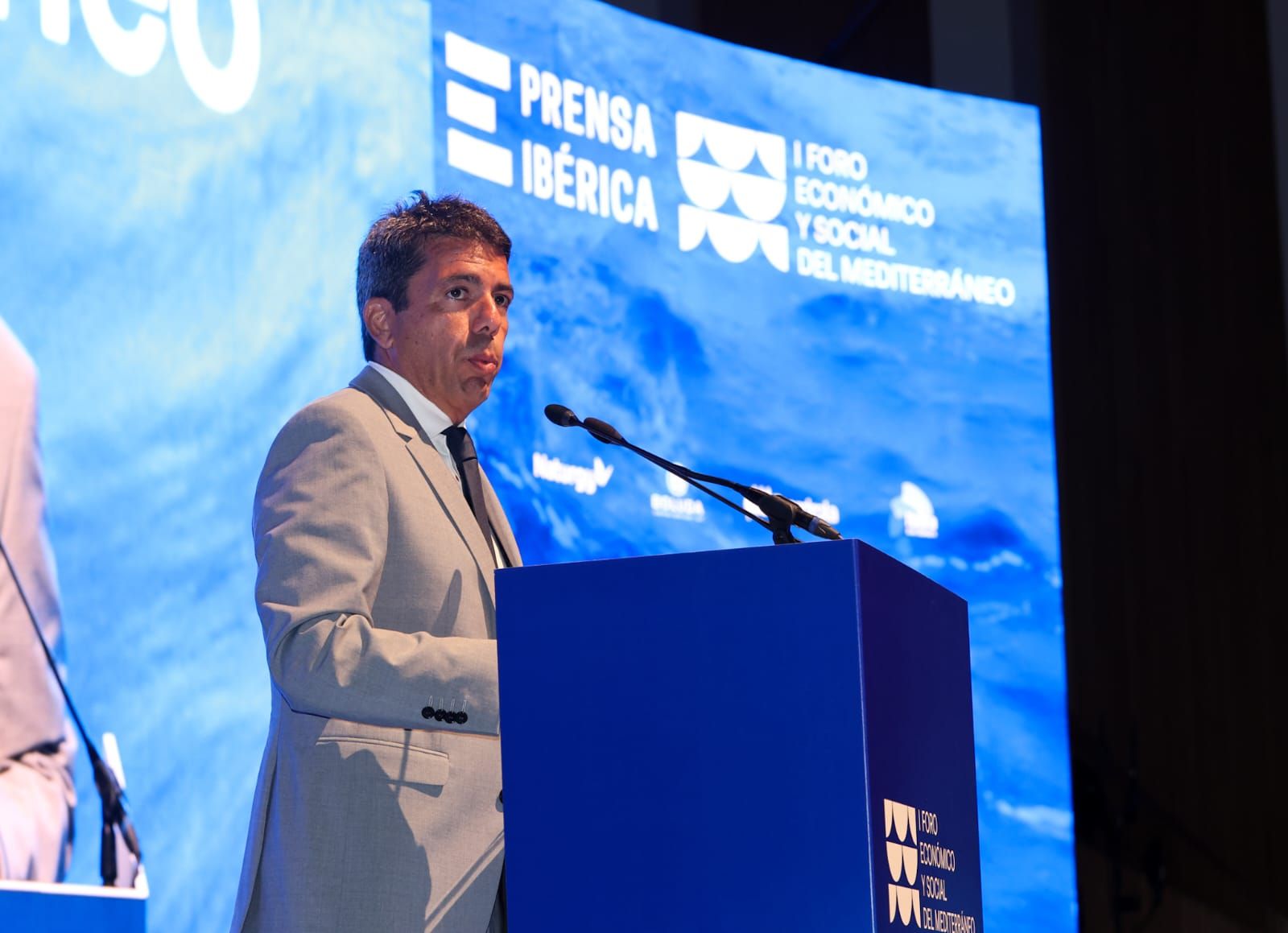 El president de la Generalitat, Carlos Mazón, interviene en el Foro Mediterráneo.