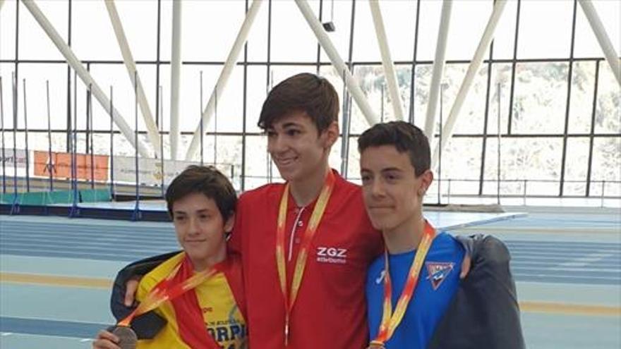 Éxito del Nacional cadete con nueve metales para Aragón