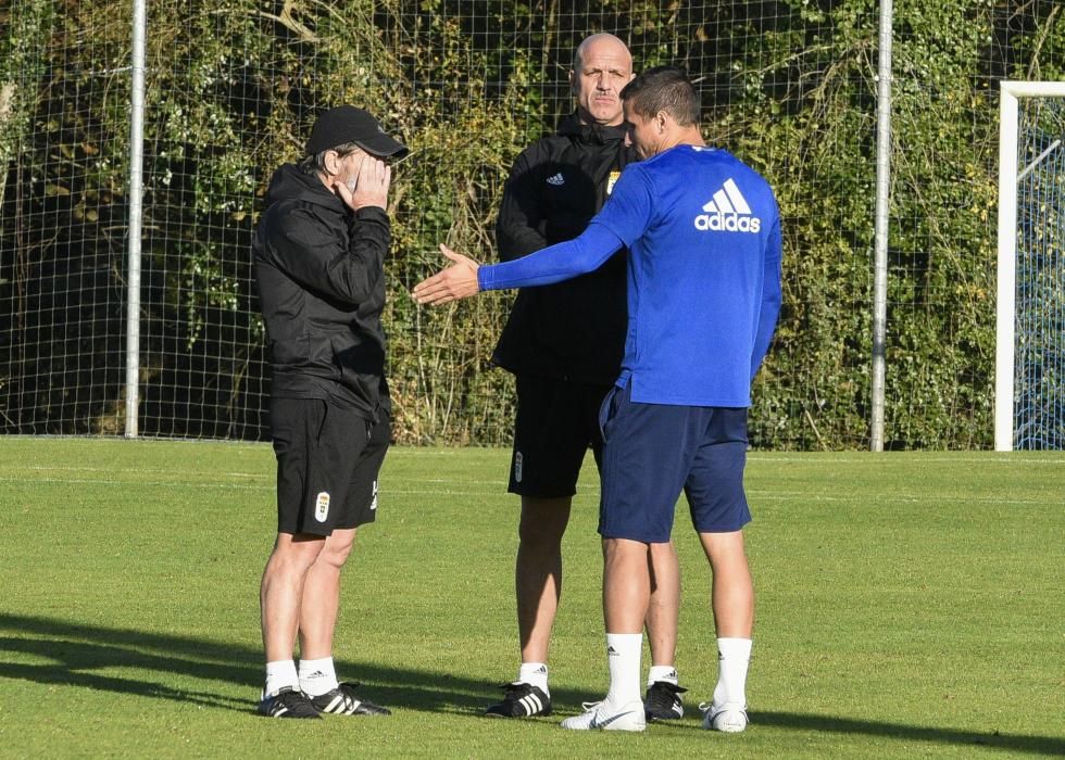 El Oviedo prepara el encuentro ante el Almería en