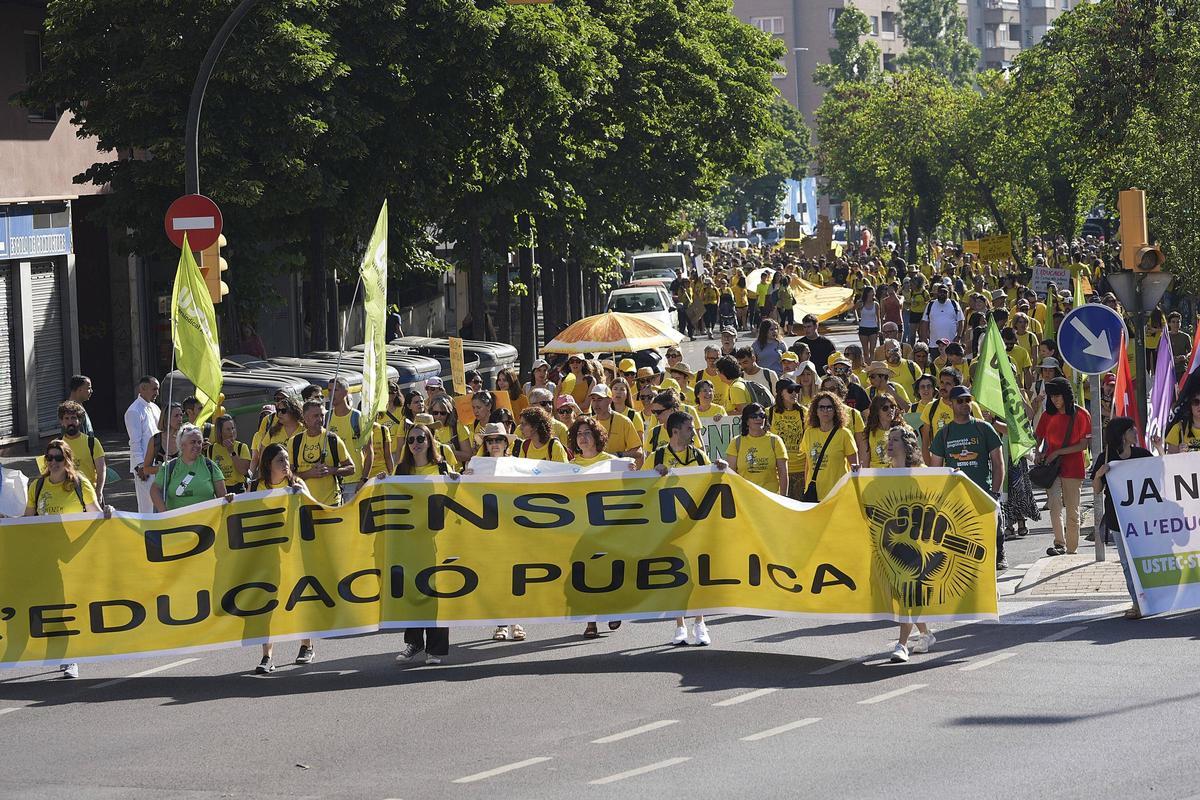 Les imatges de la nova jornada de vaga educativa a Girona