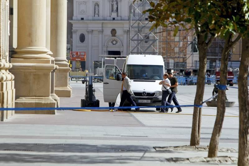 Fotogalería: Explosión en el interior de la basílica del Pilar