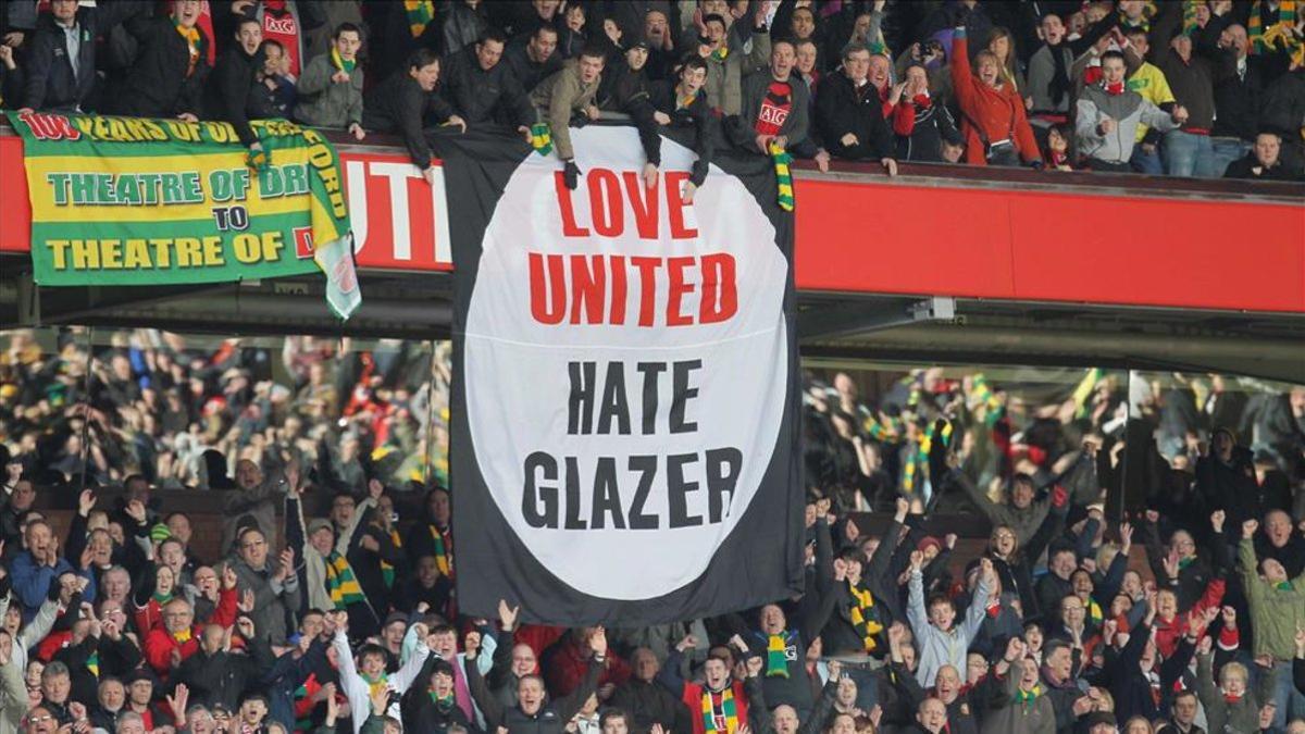 Los Glazer no son bien vistos por buena parte de la afición del United