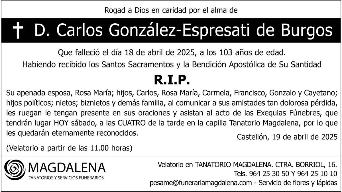D. Carlos González-Espresati de Burgos