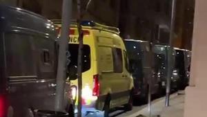 Imagen de la redada del pasado fin de semana captada por un vecino