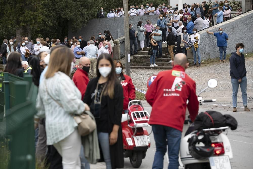 Funeral y despedida motera de Bernard Marcos, el mecánico fallecido en Llanes en un fatal accidente