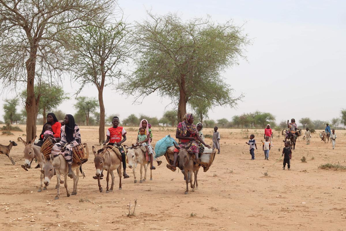 Éxodo de refugiados sudaneses hacia El Chad