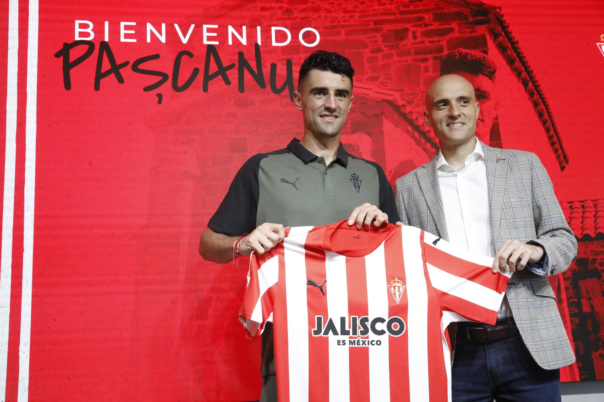 Presentación de Pascanu con el Sporting