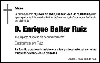 D. Enrique Baltar Ruiz