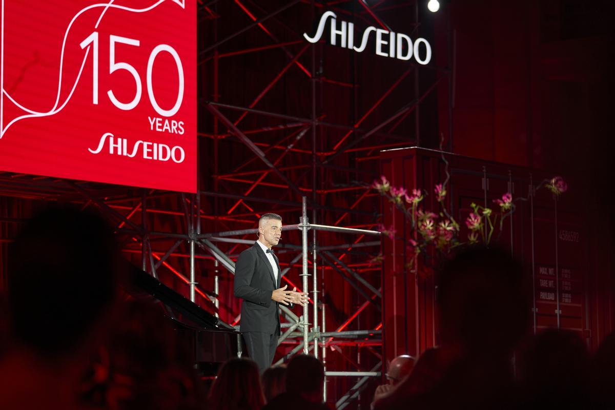 Frans Reina en el 150 aniversario de Shiseido.