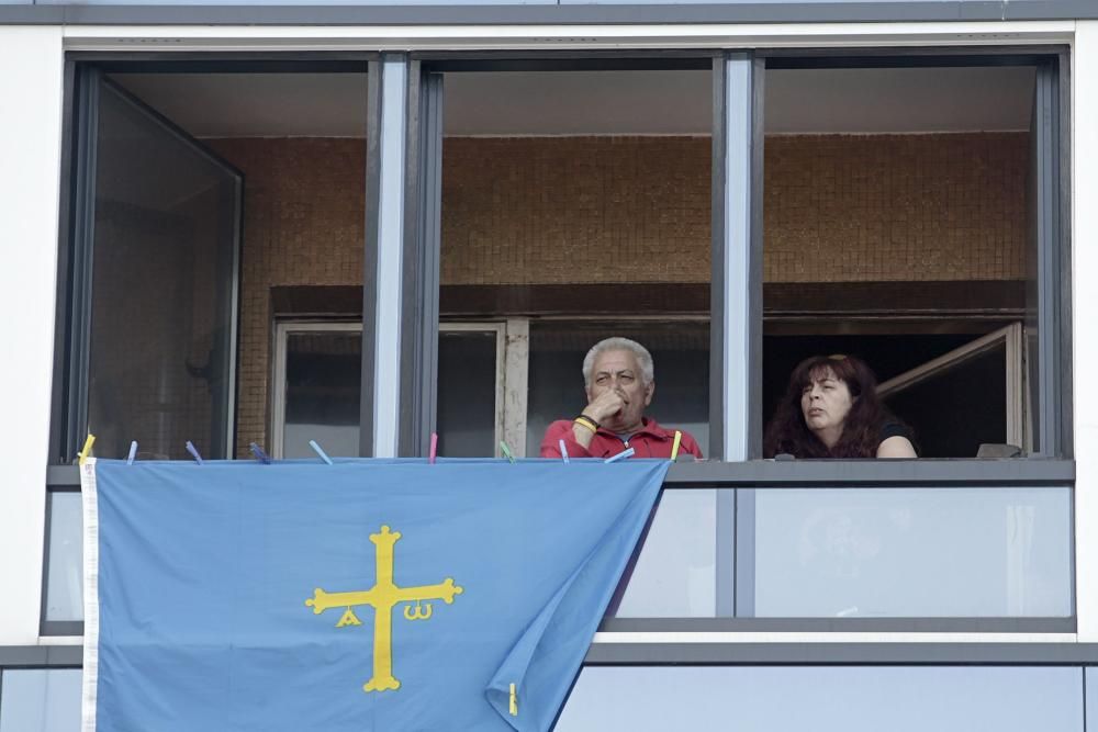 Llegada de la Vuelta a España al Muro de San Lorenzo