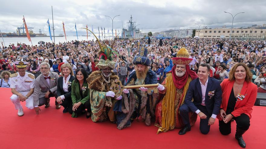 Recibimiento a los Reyes Magos en Las Palmas de Gran Canaria