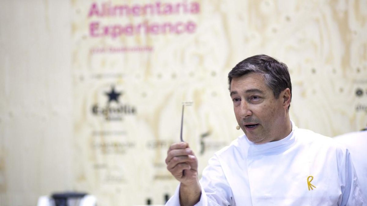 Joan Roca, durante un taller culinario celebrado durante la pasada edición del salón.