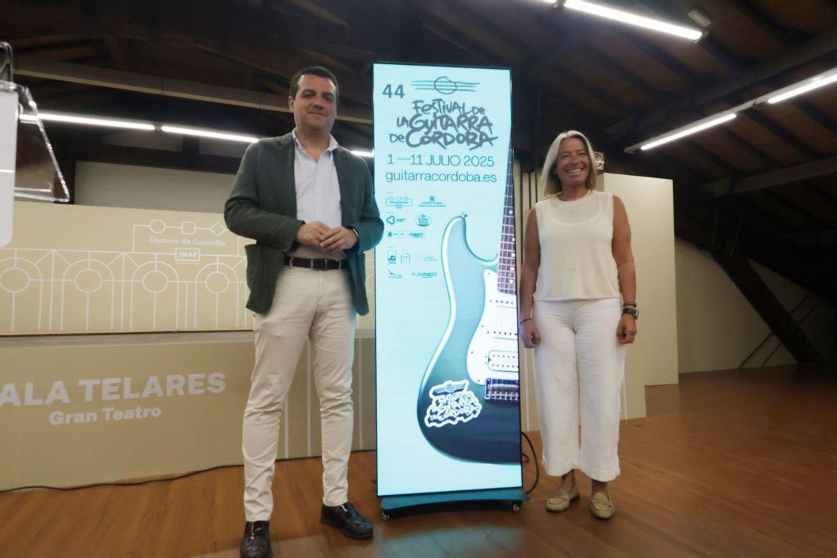 José María Bellido e Isabel Albás en el balance del festival.