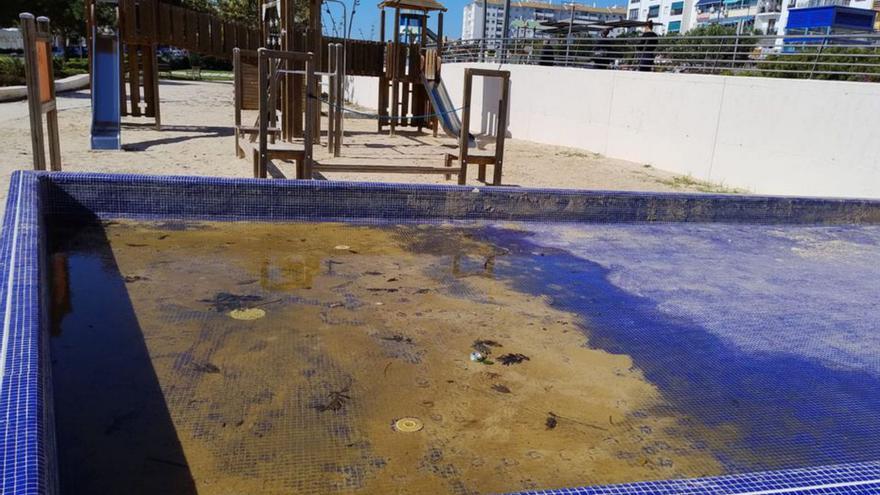 Fuentes abandonadas en San Pedro a días de la Semana Santa